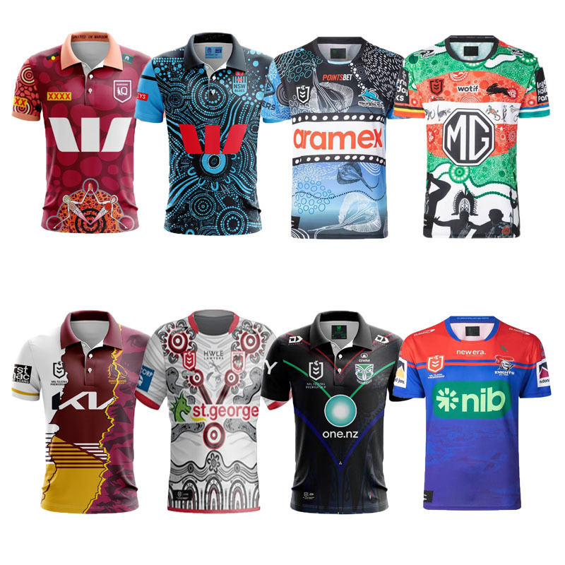 2024NRL Warriors Marulan Holden Sharks Bunny Mustang Knight St George Rugby T-Shirt Cross Border