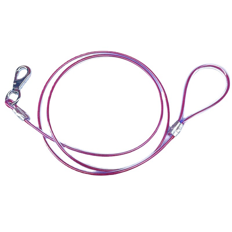 Stahldraht Traktion Haustier Leine Seil Hundekette für große und mittelgroße Hunde Golden Retriever Samojede_voghion.com