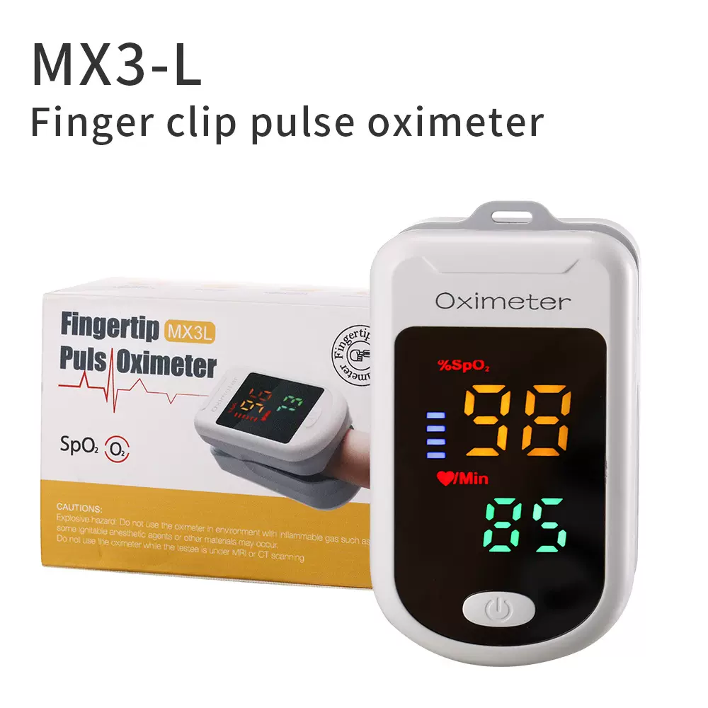 现货私模指夹式脉搏血氧仪指尖血氧饱和度PI心率检测仪 Oximeter