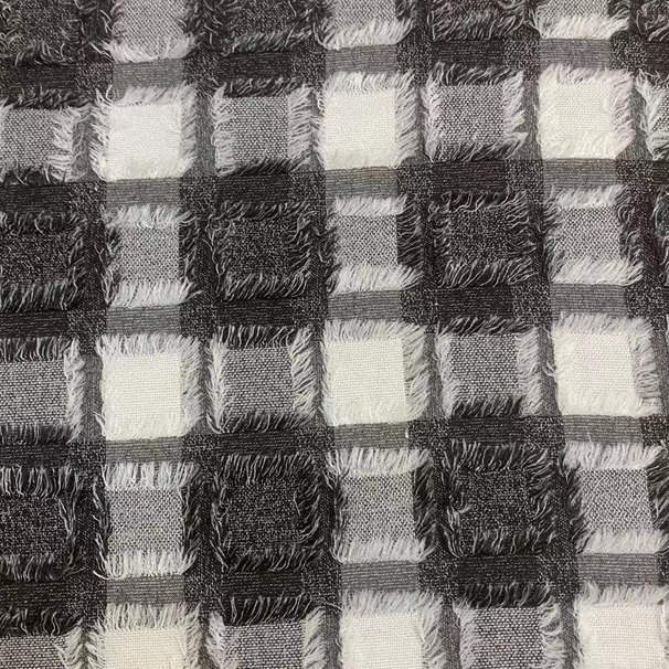 新艺人棉剪花提花布连衣裙西装外套服装面料春秋款