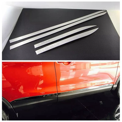 19 Qashqai door side strip body trim modification suitable for Nissan 16 Qashqai car door anti-scratch anti-collision decorative sequins M (Şüşə kənarı xromları/moldingləri)