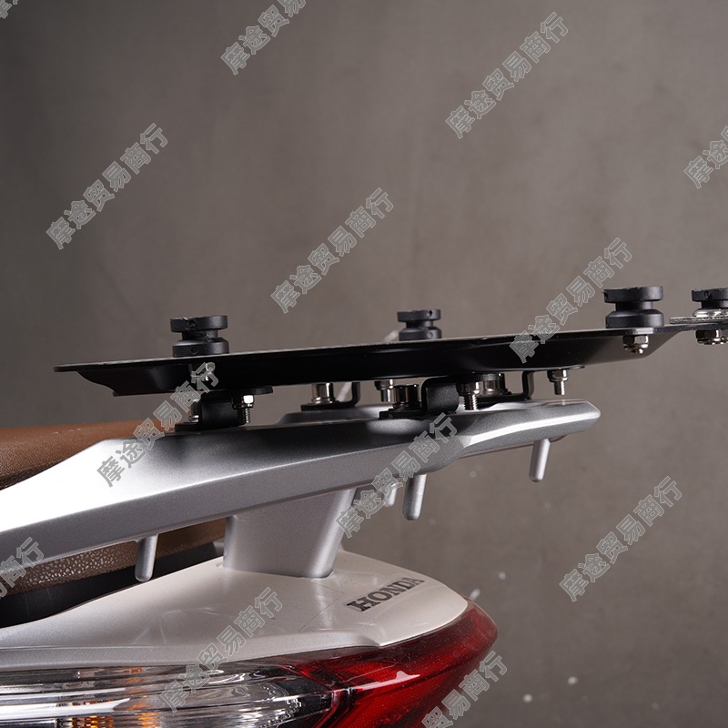 Suitable for Honda Lead125 Modified Tail Box Base Plate Mounting Bracket, Non-Destructive Direct Installation Stainless Steel Bracket