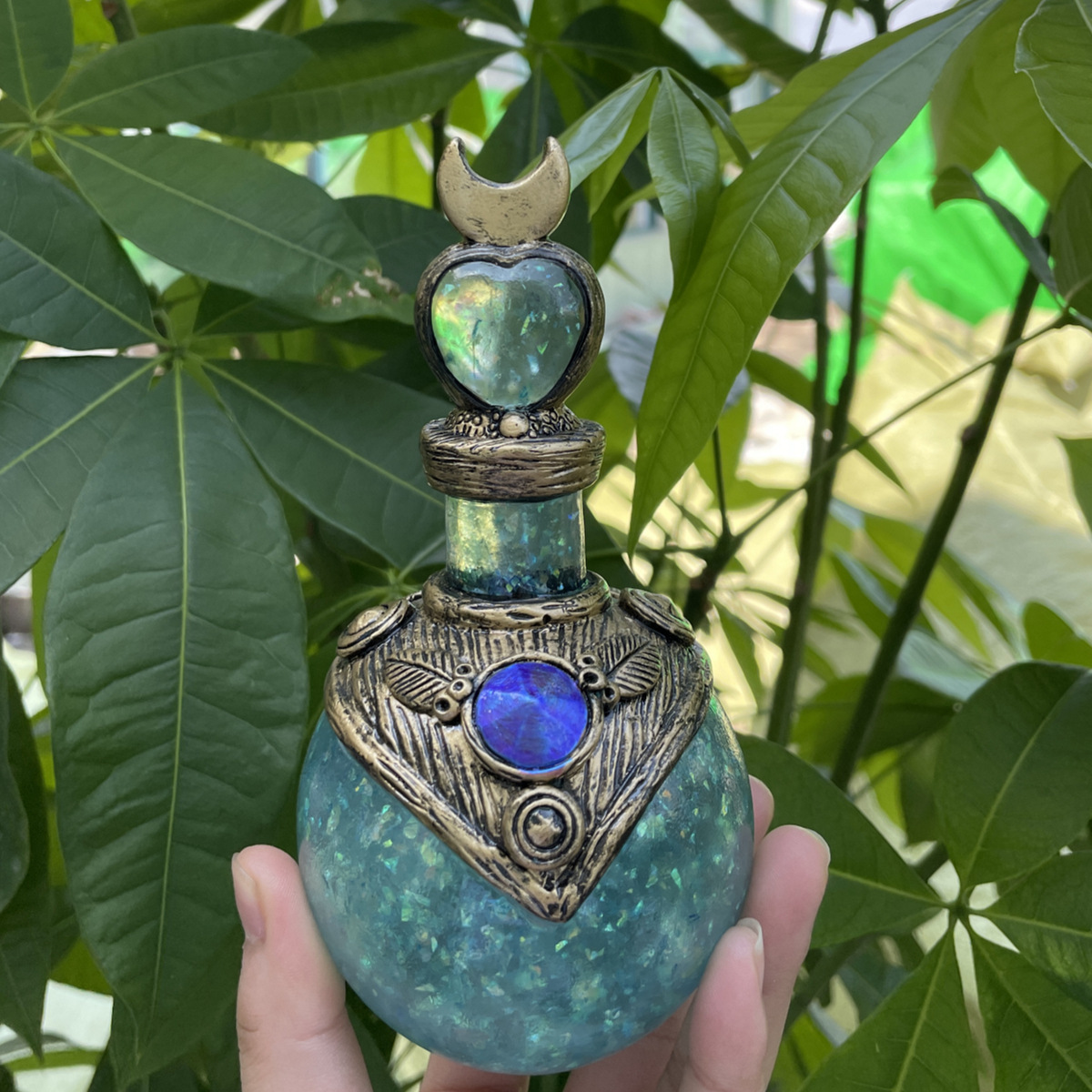 파란색