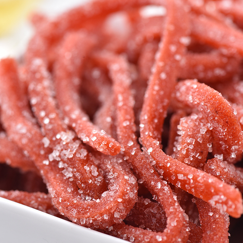 Snowflake hawthorn strips 500g, sweet and sour hawthorn silk, hawthorn dry slices, Xueli strips, childhood hawthorn snacks, preserved fruits