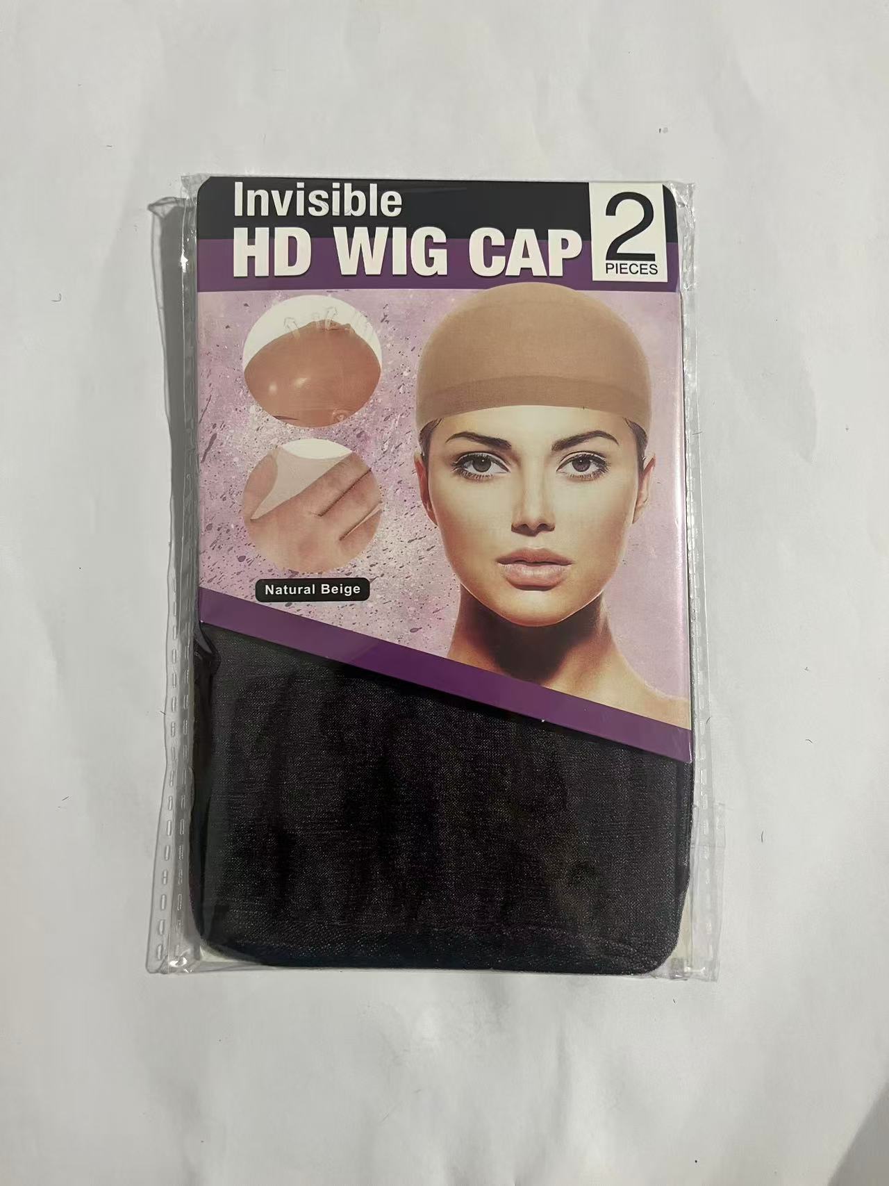 [Venta directa de fábrica] HD Stocking Wig Cap, red de cabello de encaje transparente de alta definición, sombrero de red de medias elásticas