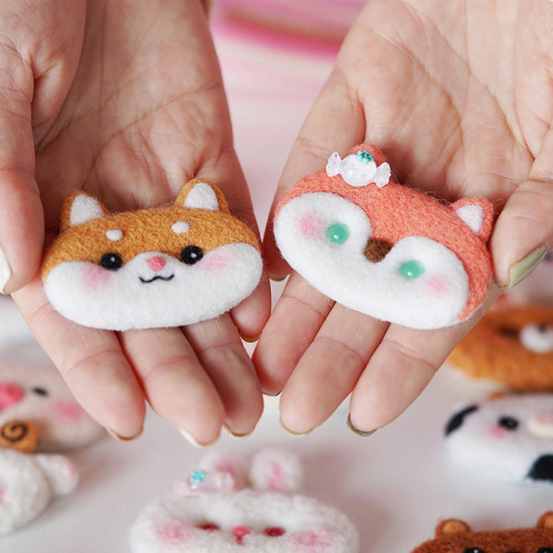 Cute baby, cute and cute baby, poke fun, birthday gift brooch pendant, handmade DIY material package