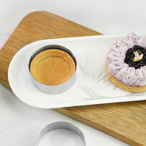 Stainless steel mousse ring 6/8cm round heightened mold Japanese drum bread cutting mold cheese cake mold