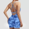 Tie -dyed blue