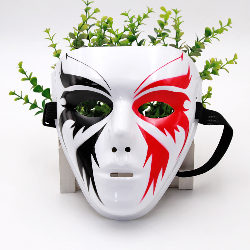 Máscara pintada de hip-hop, hombre y mujer, cara completa, hip-hop, bailarín enmascarado, baile de fantasmas, venganza, vestido de baile callejero