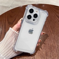 アクリル四角転倒防止透明ケースはiphone16携帯ケースリンゴリンゴ15宇宙ケース高透カバーを適用する