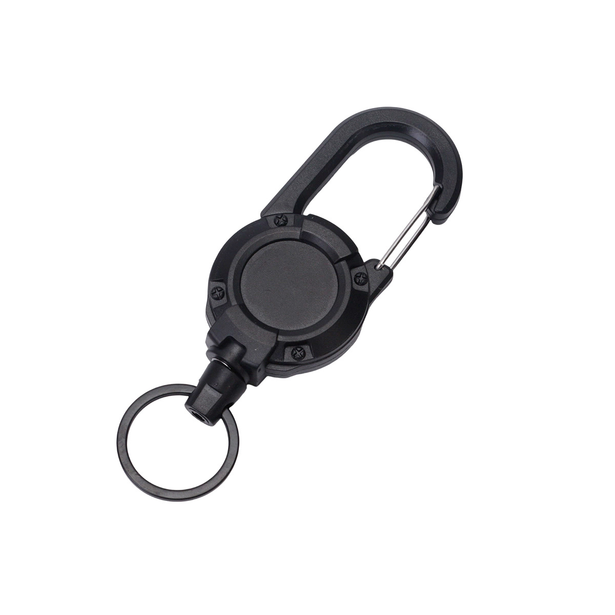 Llavero Retráctil con Cable de Acero