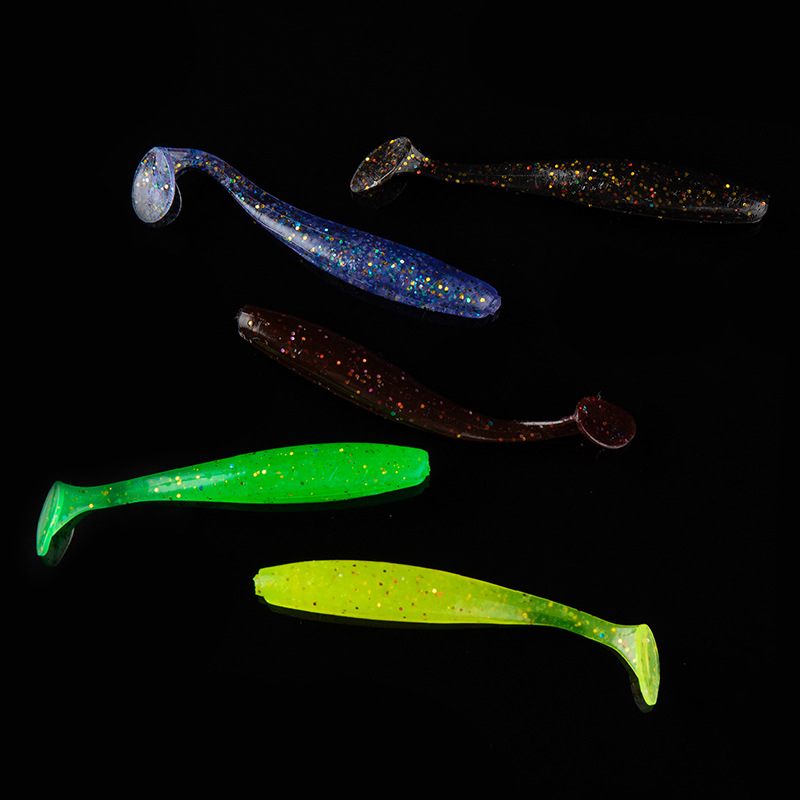 Floating light surface tail soft bait field fishing black pit bass…