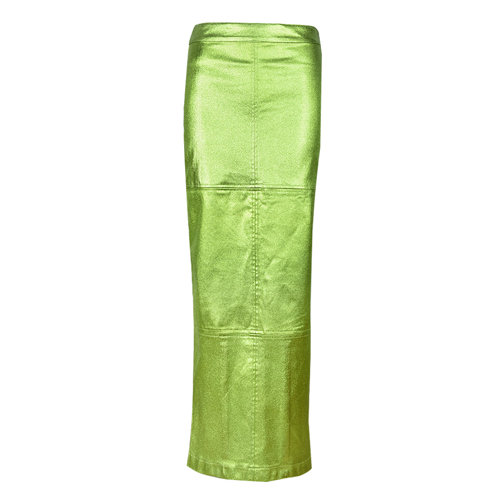 280g Weight Maxi Long Dress Dress Length Type Summer Sexy Solid Color Pu Polyester Maxi Long Dress Skirts