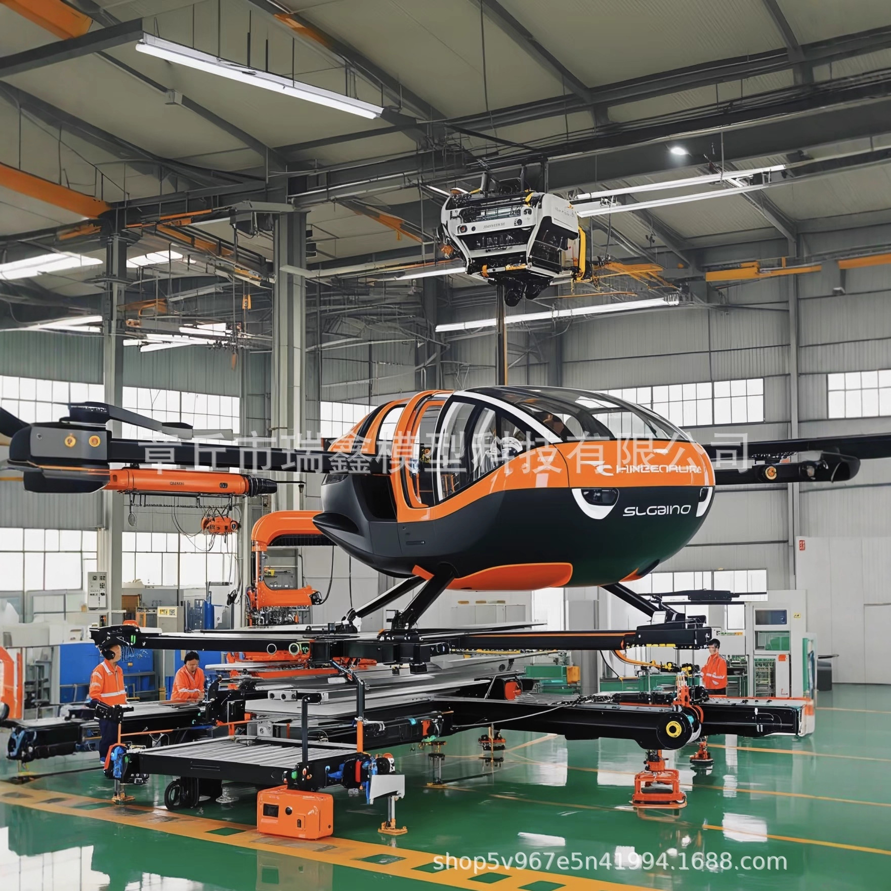 大型 Evtol无人机模型飞行器大型飞机教育道具 无人机模型