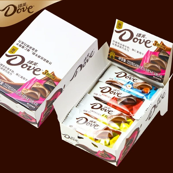Dove, коробка 222 г, ассорти вкусов