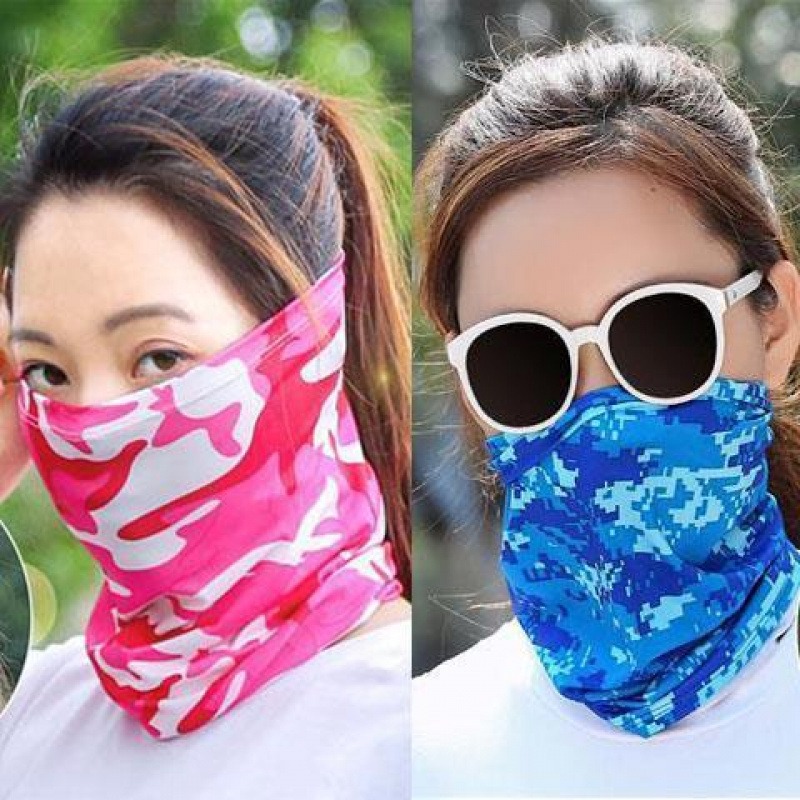 Hielo seda turbante mágico de verano deportivo al aire libre para hombres y mujeres cuello pañuelo de bicicleta máscara de pesca cuello delgado comercio exterior