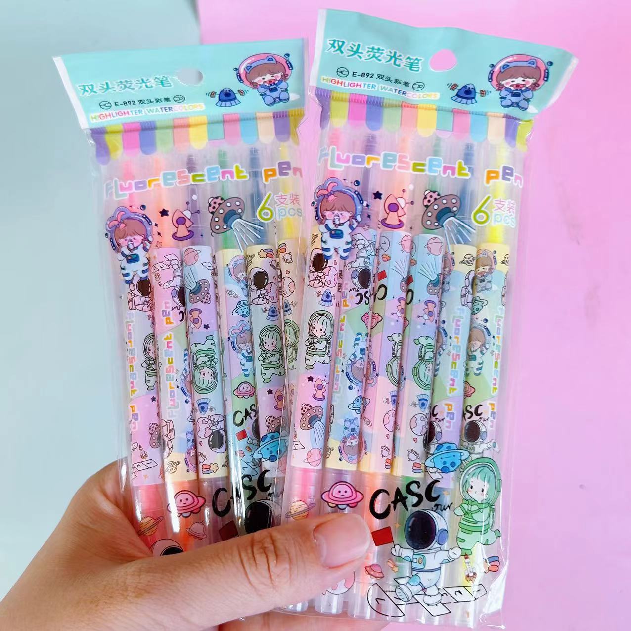 Capibara caja de resaltador Sanliou bolsillo de resaltador de bolsillo de los estudiantes puntos clave marcador multifuncional