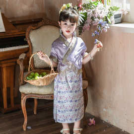 新款夏季女童少数民族演出服云南傣族服装西双版纳儿童套装其他