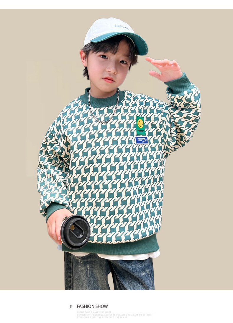 Jungen Pullover Sweatshirt Für Kinder Modischer Kapuzenpullover_voghion.com