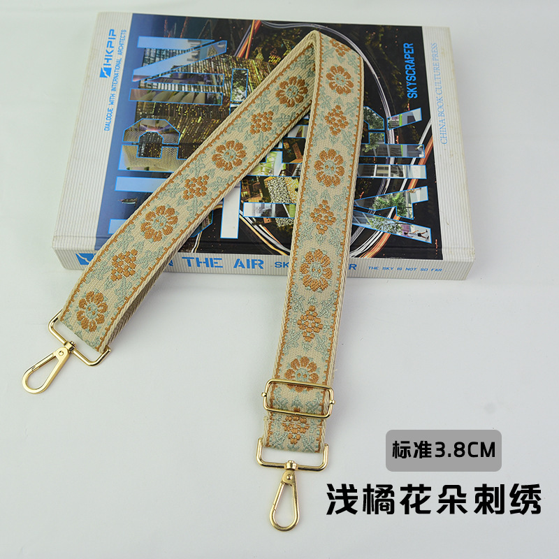 刺繍入りレディースバッグショルダーストラップクロスボディバッグストラップ調節可能なパーソナライズされたエスニックスタイルレトロ幅広ヨーロッパとアメリカのジャカードファッション交換|undefined
