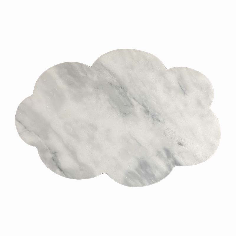 Nórdico creativo mármol nube placa irregular bandeja de estilo europeo cocina del Hotel comida occidental plato plano vajilla