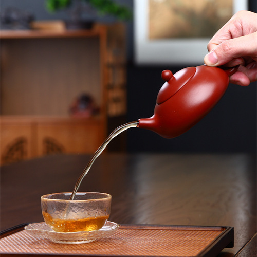 Yixing Zisha Pot Wholesale Dahongpao Ball Hole Dong Suihan Sanyou Donglao Teapot Kung Fu Tea Set One Piece Dropshipping