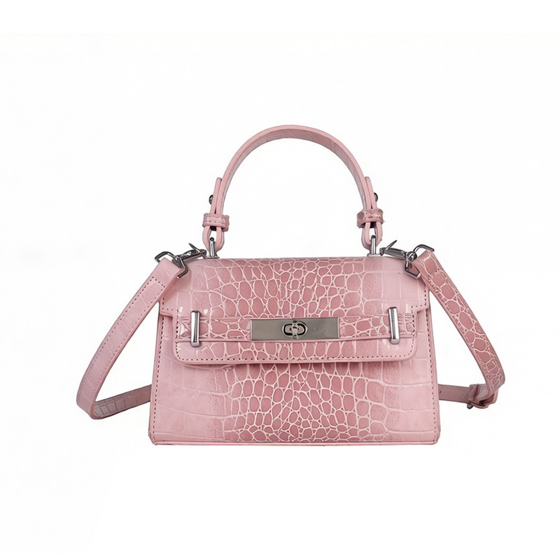 Cross-border 2026 primavera nuevo estilo coreano portátil cocodrilo Kylie bolso cuadrado sensación alta lujo ligero versátil mochila