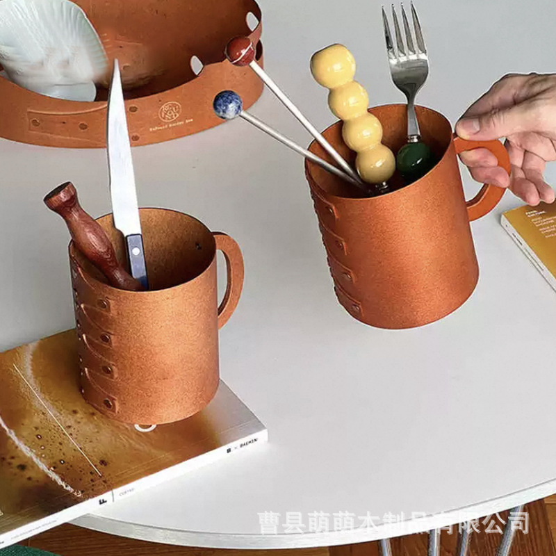 Bark Tray Storage Box Household Multipurpose Snack Handle Tray Creative Tea Cake Oval Storage Box Manufacturers