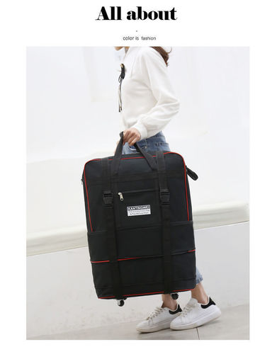 Waterproof and Backable Oxford Cloth Suitcase Large Capacity Travel Bag 158 Airline Check Bag Overseas Moving Luggage Bag