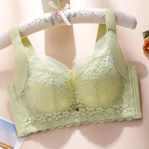  Spring Full Cup Breathable Underwear Large Size Adjustable Bra Thin Large Breasts Make Your Breasts Smaller Push Up Anti-Sagging Bra