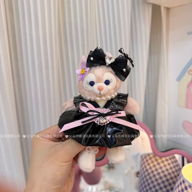 玲娜貝児の青い真珠のお姫様のスカートはぬいぐるみのかばんをつけてキーホルダーのメーカーを包んで直接販売します。|undefined
