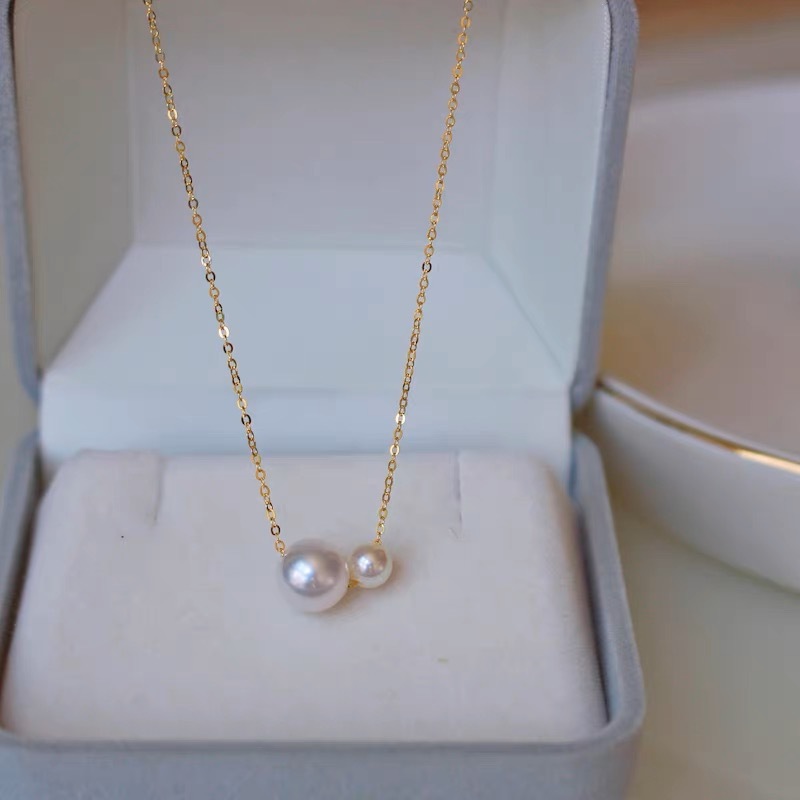 Colar de pérolas de luxo com fecho magnético para mulher_voghion.com