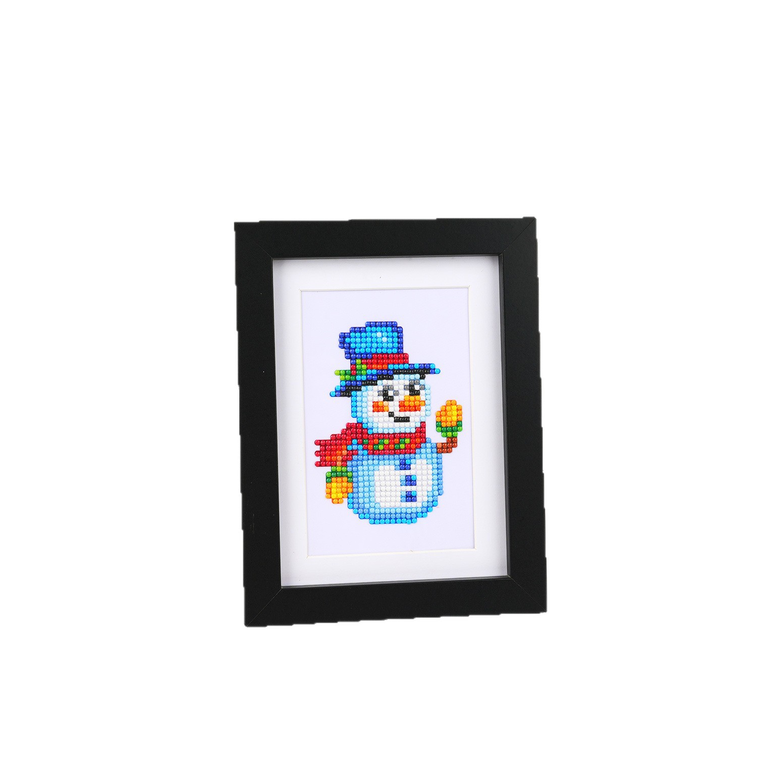 Diamante 5D transfronterizo 5 * 7 pulgadas sin marco nuevo conjunto de navidad accesorios de copo de nieve serie de navidad estación independiente