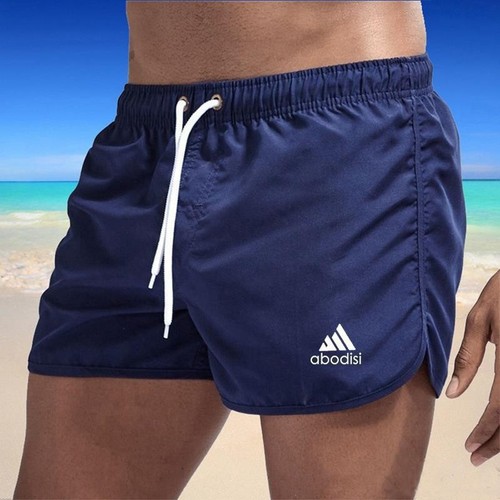 2025wish Summer Men's Fashion Beach Shorts Polyester Quick-Dry Multicolor Athletic Four-Way Pants
