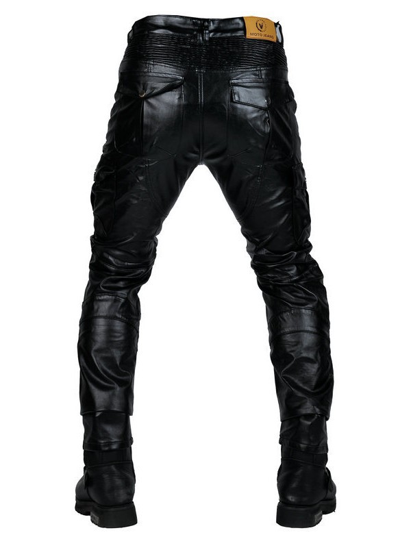 Motocicleta que monta pantalones multi-Bag overoles motocicleta pantalones anti-caída pantalones a prueba de viento a prueba de agua pantalones de cuero para hombres y mujeres equipo de protección de silicona