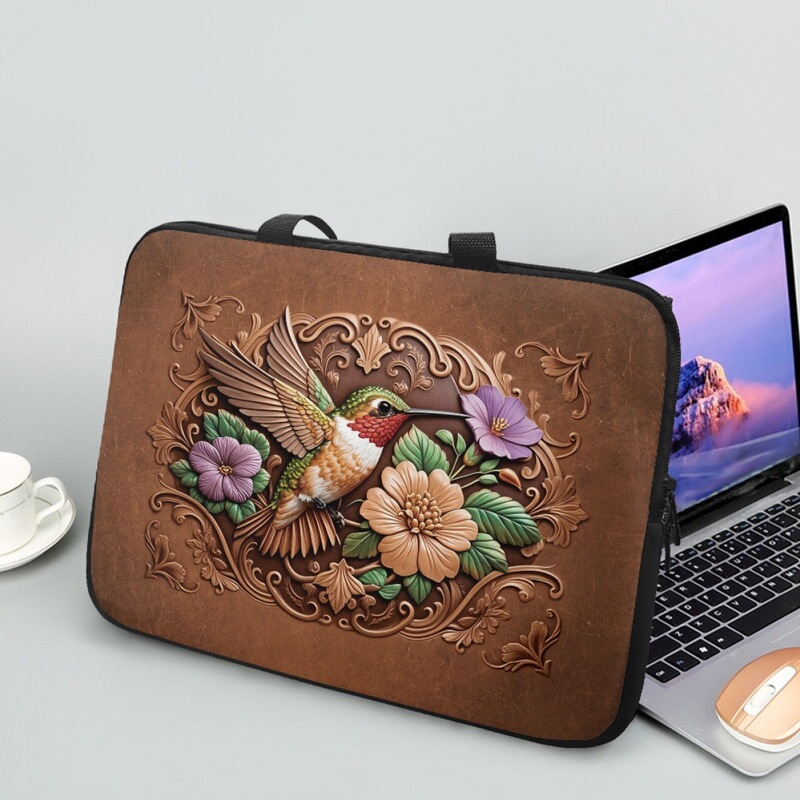One Piece Wholesale Purchase Cartoon Pattern Butterfly Bird Elephant Laptop Bag Diving Material Printed Universal Briefcase One Piece Wholesale Purchase Cartoon Pattern Butterfly Bird Elephant Laptop Bag Diving Material Printed Universal Briefcase