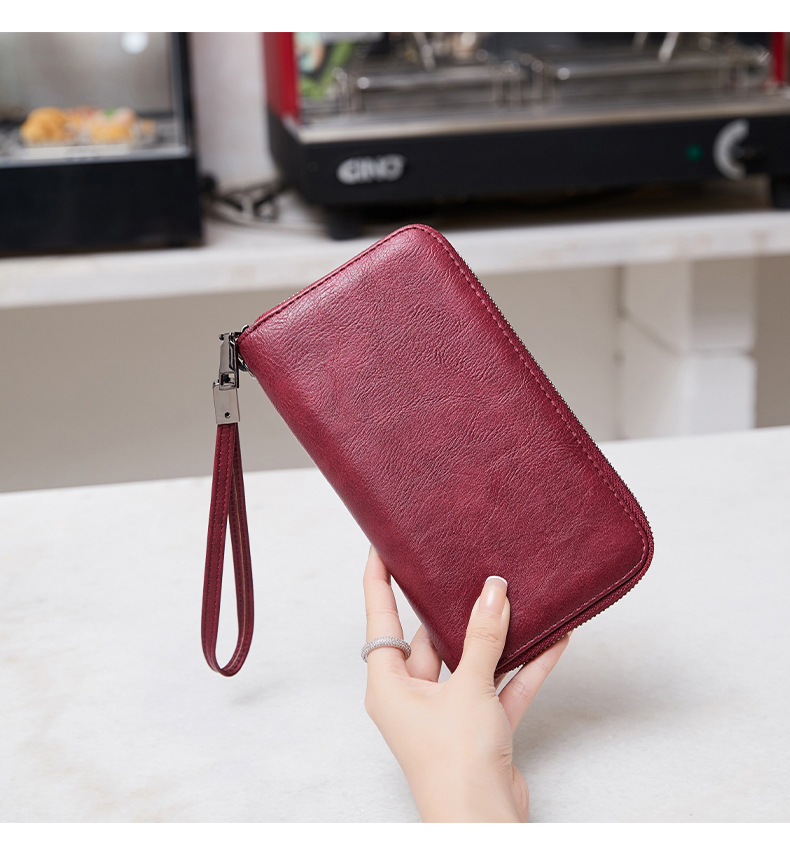 Women's Solid Color Pu Leather Zipper Wallets display picture 3