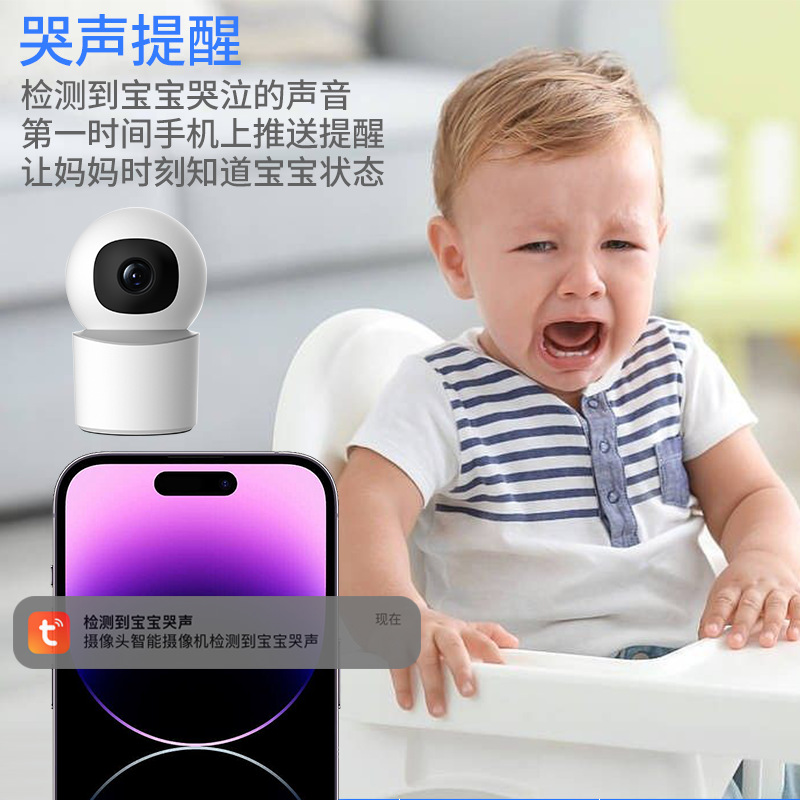 Tuya graffiti wifi monitor inteligente para niños niñera de monitoreo infantil cámara de cuidado inteligente