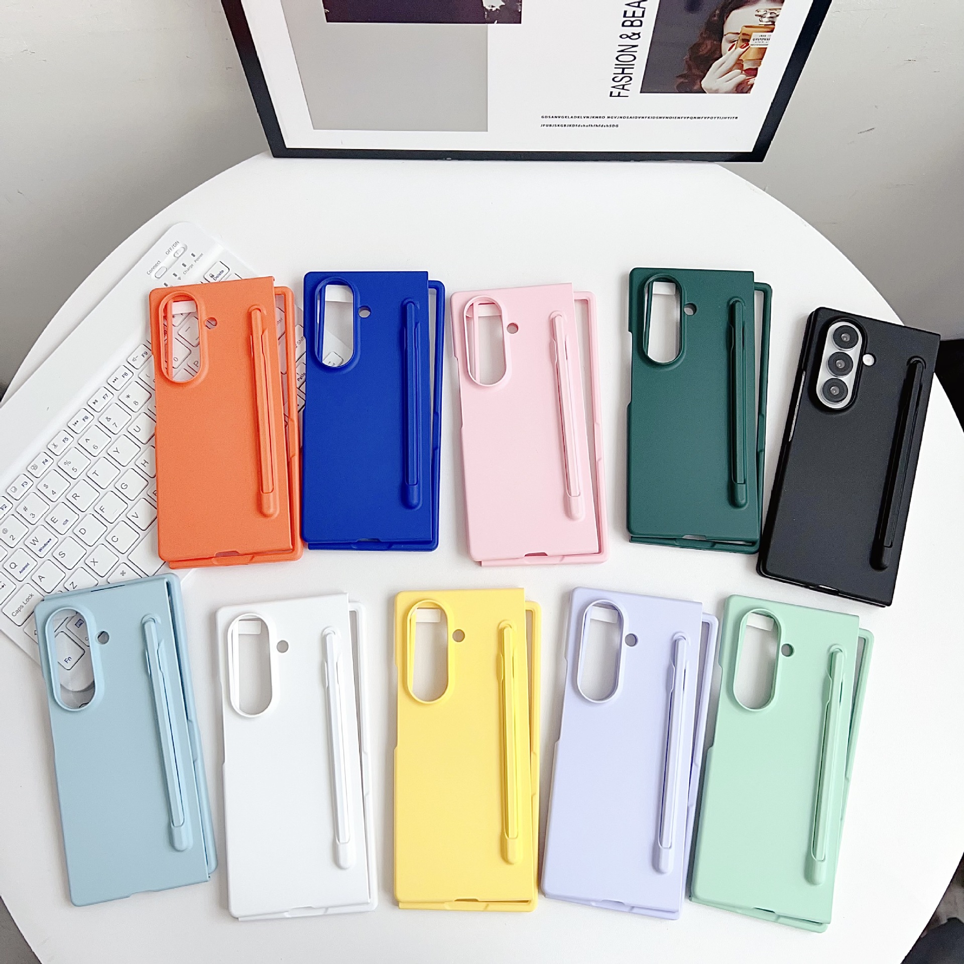 适用三星zfold7折叠手机壳 带S Pen手写笔官方同款Zfold6带膜肤感