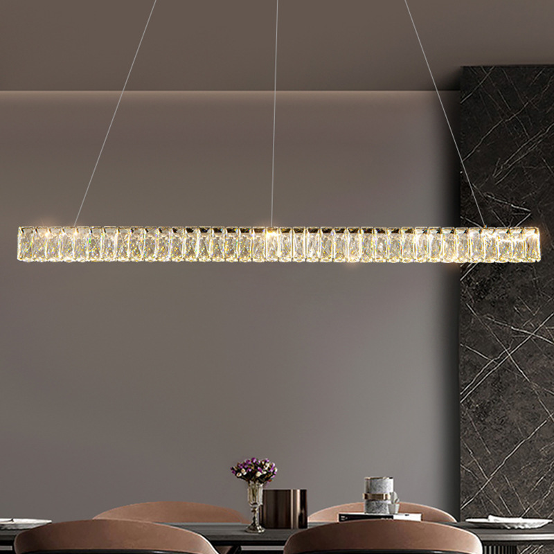 Postmoderno lámpara larga recepción moderna una luz Zhongshan barra de cristal diseño de lámparas de lámpara diseñador simple