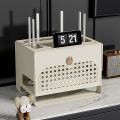 ルーターラックテレビセットトップボックス収納ボックス壁掛けパンチフリーワイヤレスWiFi棚ホームリビングルーム