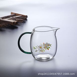 Hand-made tea distribution heat-resistant glass fair cup tea sea household cup accessories tea distribution transparent tea set tea making kung fu