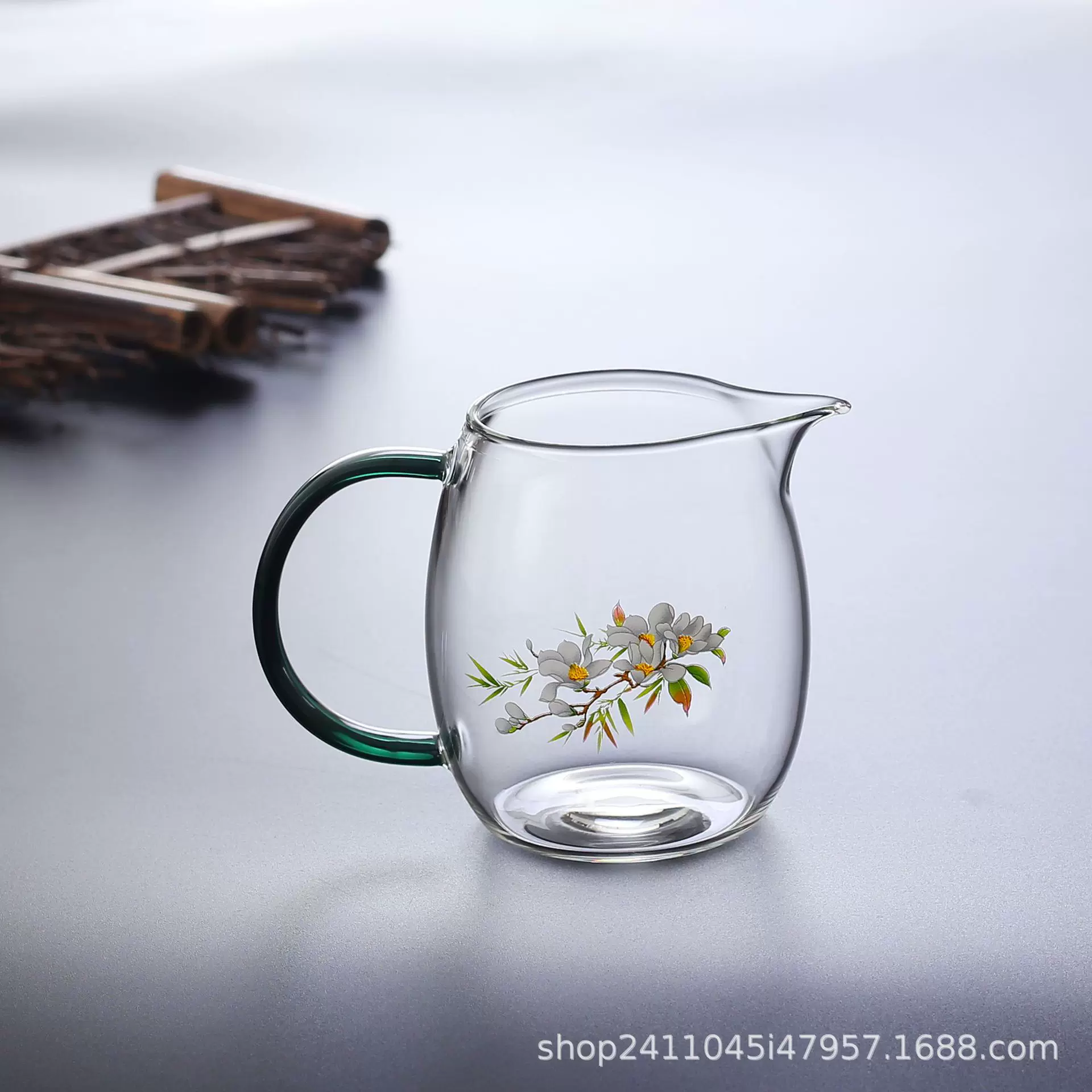 手造分茶器耐热玻璃公道杯茶海家用杯配件分茶器透明茶具泡茶功夫
