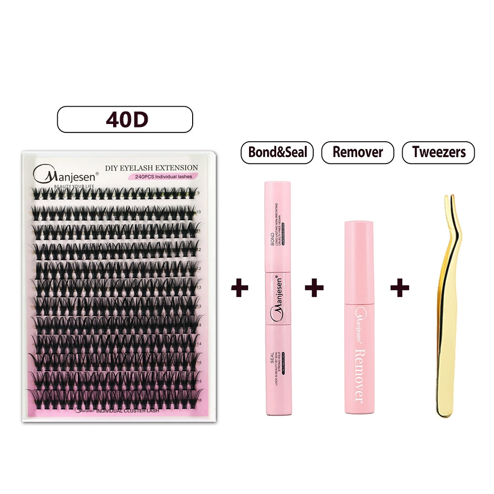 Segmented False Eyelashes (DIY lash) — Individual Cluster Lashes, Natural Thick, 30D/40D Options