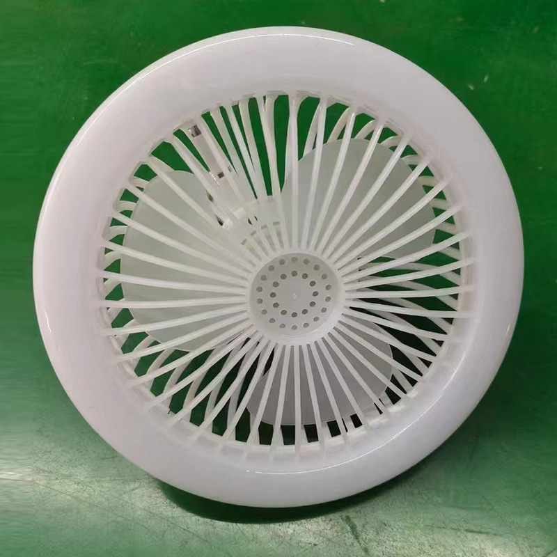 2025 nueva luz de ventilador e27 luz de ventilador de boca de caracol aromaterapia de múltiples velocidades aire de cambio de tres colores luz de ventilador led universal