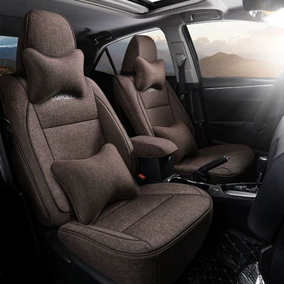 Toyota Corolla üçün xüsusi, dördfəsil tam əhatəli kətan, beşyerlik avtomobil oturacaq üzlüyü