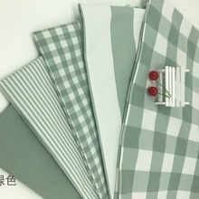 厂家直供301小清新格子布条纹涤纶布仿棉麻沙发布料抱枕坐垫桌布