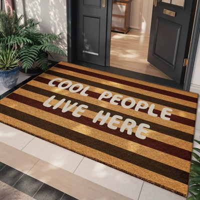 Non-Slip Mat for Home | Avtomobil döşəmə paspasları - stripescool-people-imitation-coconut-palm-floor-mat-3050cm-imitation-coconut-palm