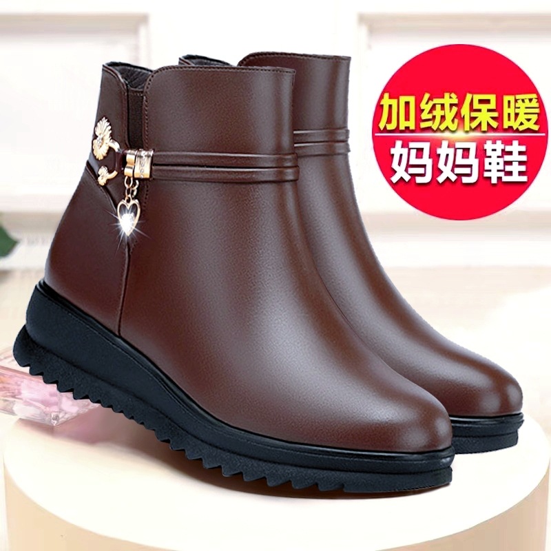 Fabricantes al por mayor zapatos de madre zapatos de primavera para mujer zapatos de algodón de mediana edad para mujer