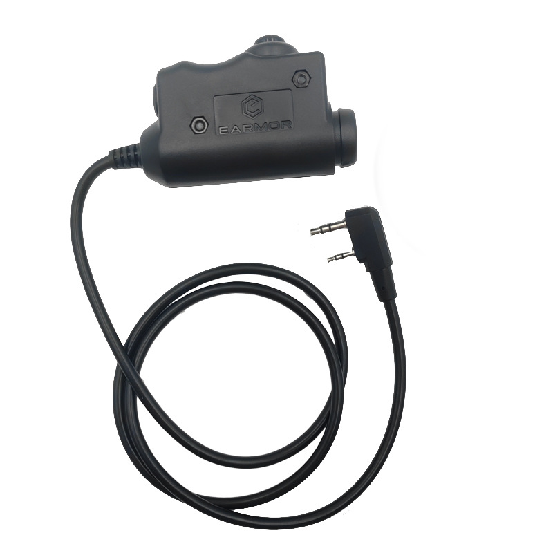 EARMOR bienes genuinos comunicación intercomunicador auricular M51PPT Botón de comunicación botón Kenwood conector puerto